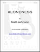 Aloneness piano sheet music cover